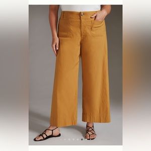 Anthropologie Colette Cropped Wide Leg Pant - Size 18